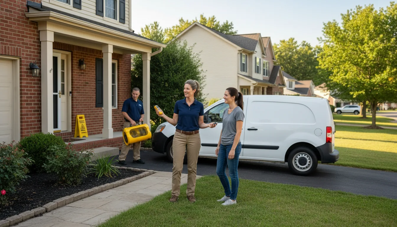 Residential water damage restoration in Crosby, MS